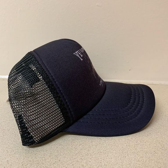 *YELLOWSTONE NATIONAL PARK* Wyoming Coyote Trucker Ball Cap Hat Cotton:On - Picture 3 of 6